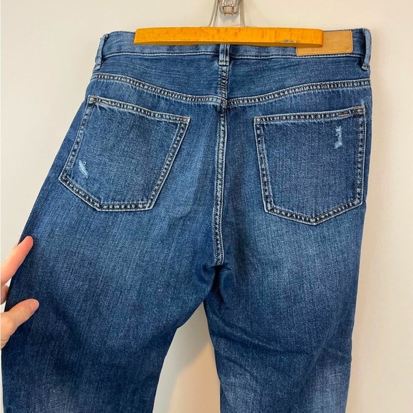 EDC by Esprit dark denim distressed organic cotton and hemp jeans - Picture 3 of 3